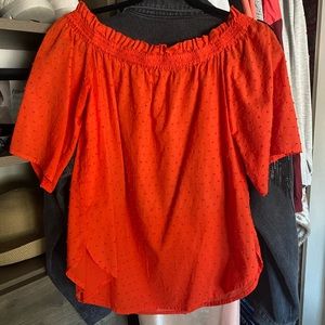 H&M Square Neck On/Off The Shoulder Blouse